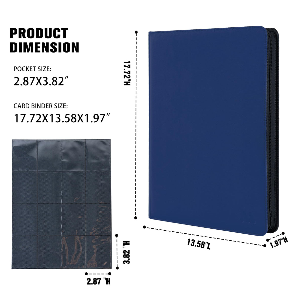 Brand design MORABTO logo on blue binder cover signaling quality and style.