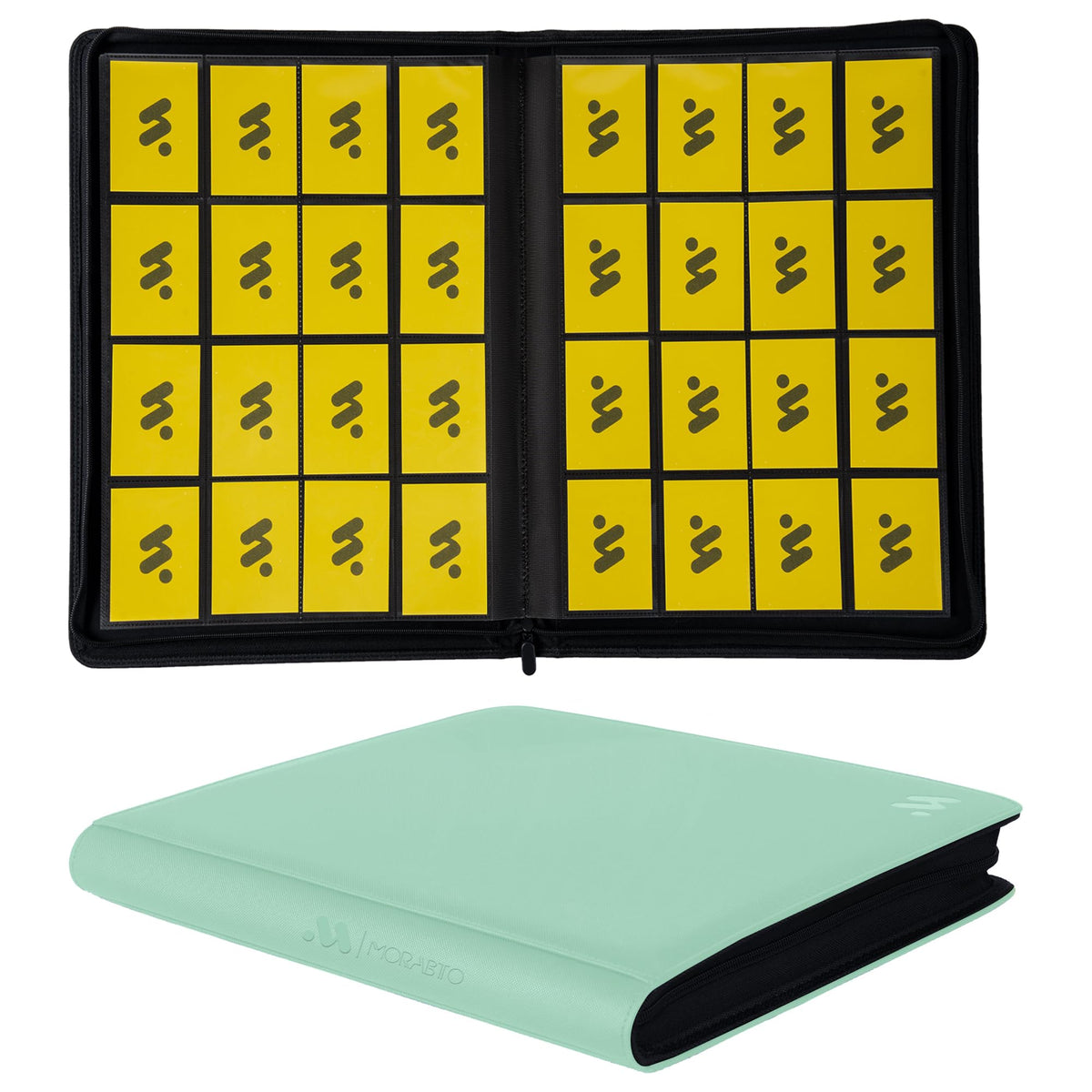 MORABTO Card Binder 16-pocket cover protects cards on the go.