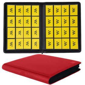 MORABTO 16-pocket card binder front cover showing organized card storage for quick access