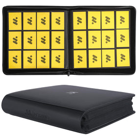 MORABTO Card Binder opened to reveal 50 double-sided pages for organization.