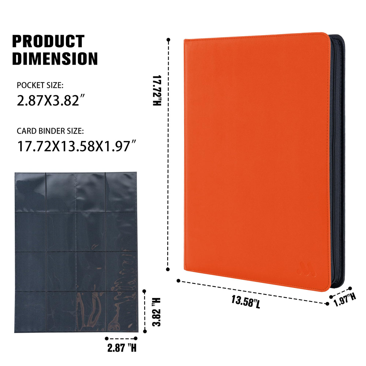 Side-loading page allows easy card insertion and secure fit in MORABTO binder.