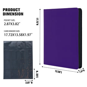 MORABTO Card Binder side-loading pockets keep cards secure during insertion.