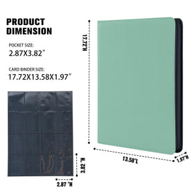 MORABTO Card Binder side-loading for easy card insertion and secure fit.