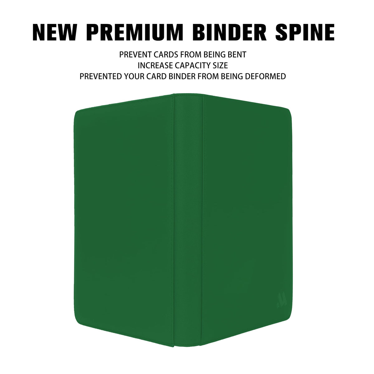 MORABTO dark green binder in use for trading cards