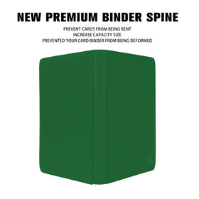 MORABTO dark green binder in use for trading cards