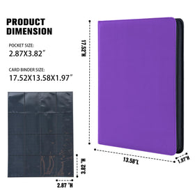 MORABTO 1000+ pockets binder with 4x4 layout holds cards securely