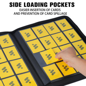 MORABTO Premium binder shows 32 double-sided pages supporting up to 1024 cards.