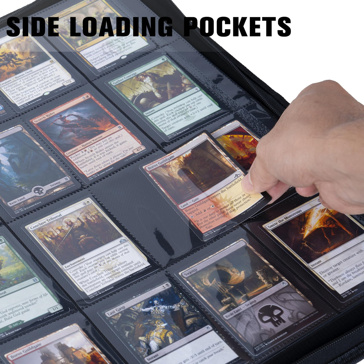 MORABTO side-loading design makes inserting cards quick and secure.