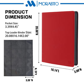 MORABTO binder side-loading design facilitating easy card insertion and protection