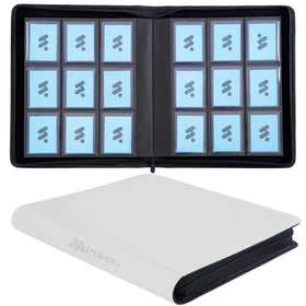 MORABTO Top Loader Binder with 324-card capacity in white.