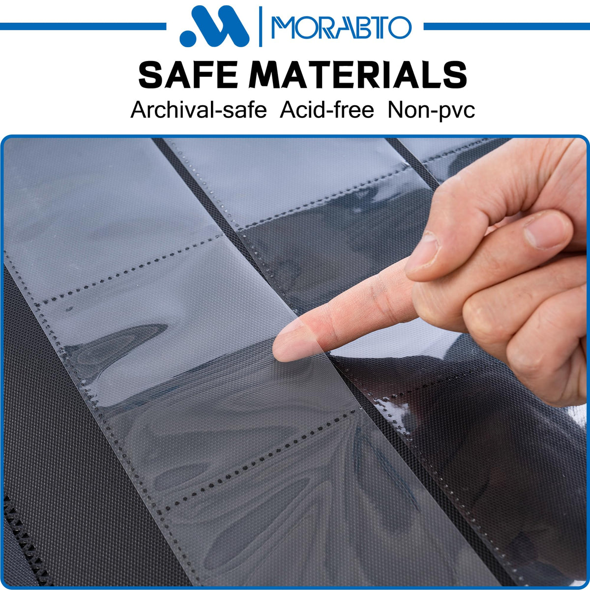 MORABTO archival sleeves prevent fading and discoloration.