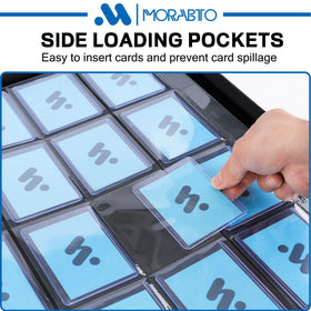 MORABTO 3x4 pocket layout compatible with hard plastic top loaders