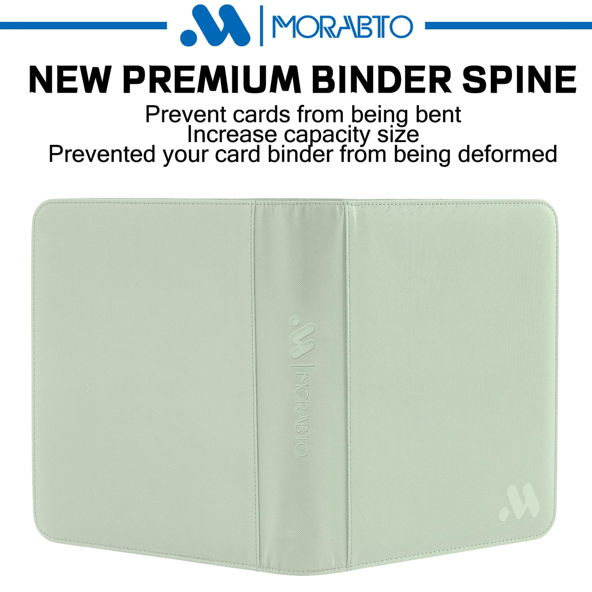 MORABTO binder dimensions showing size 11.42 by 9.84 inches