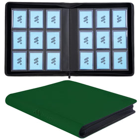 MORABTO Top Loader Binder front cover with durable green exterior.