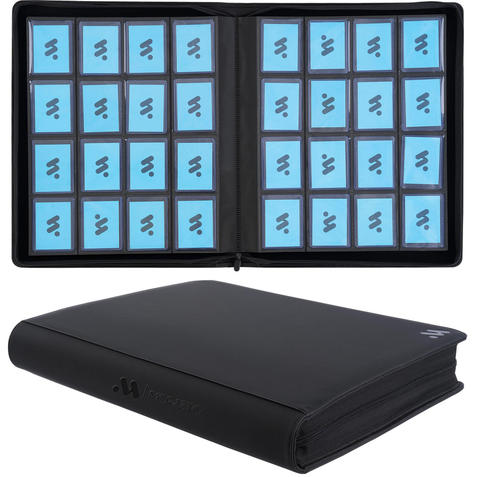 MORABTO top loader binder front cover in durable PU leather for long-lasting protection