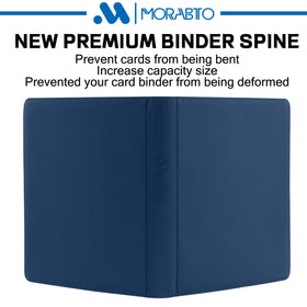 Open binder shows spacious capacity for large card collections.