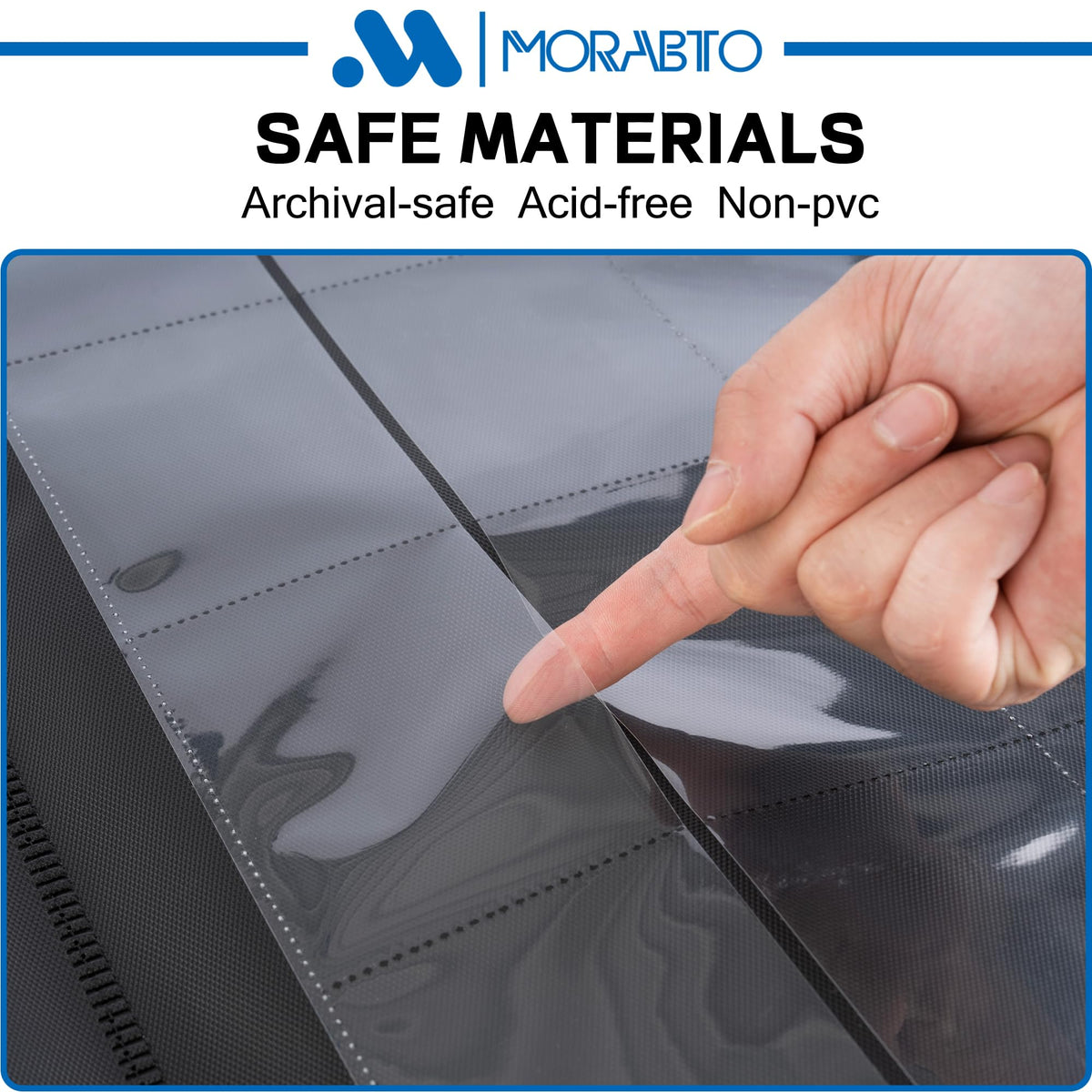MORABTO PU leather binding offers durability and water resistance.