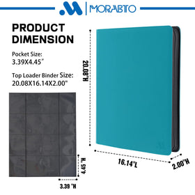 MORABTO binder side-insert design for easy card placement and protection