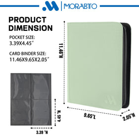 MORABTO binder side-loading design allows easy card access