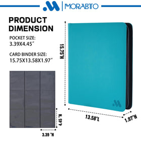 Zipper closure keeps MORABTO binder contents secure during transport