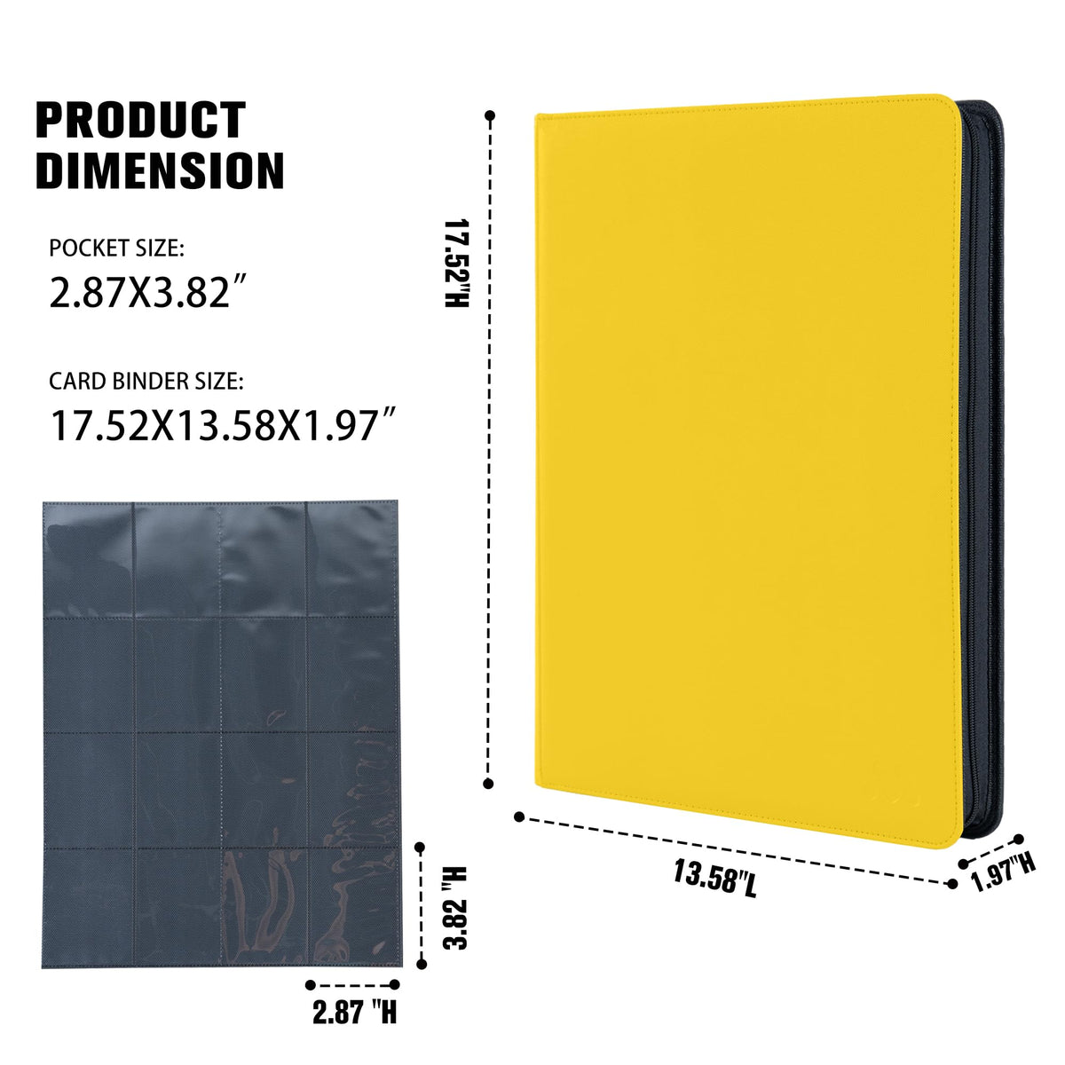 MORABTO yellow binder adds high visibility on shelves.
