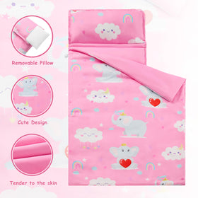 MORAIS nap mat with dinosaurs and unicorns, supports kid expression.