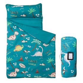 MORAIS toddler nap mat with roll-up strap for easy travel and storage.