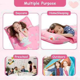 MORAIS nap mat rolled design for compact travel and storage.