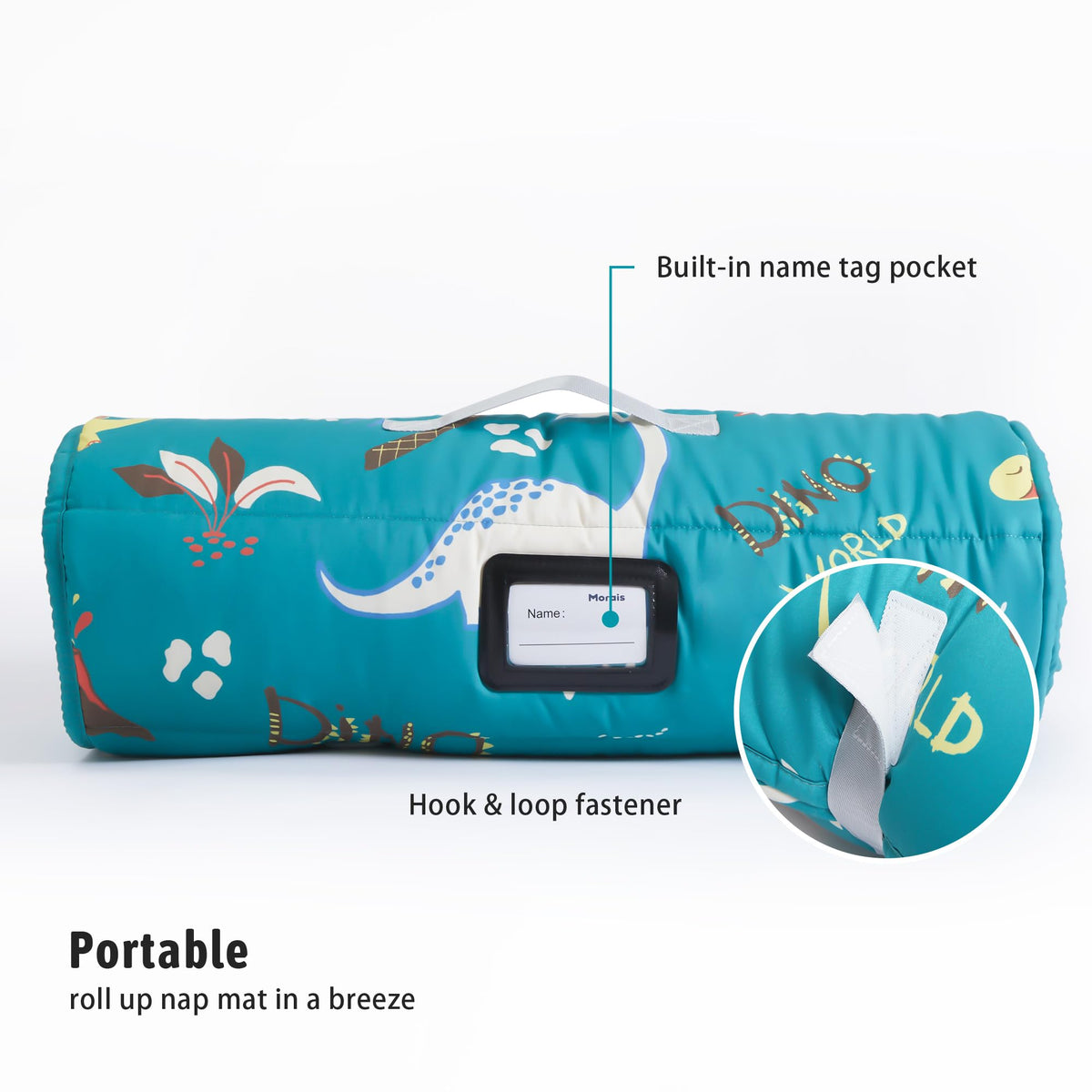 MORAIS nap mat with unicorn pattern inspiring nap time.