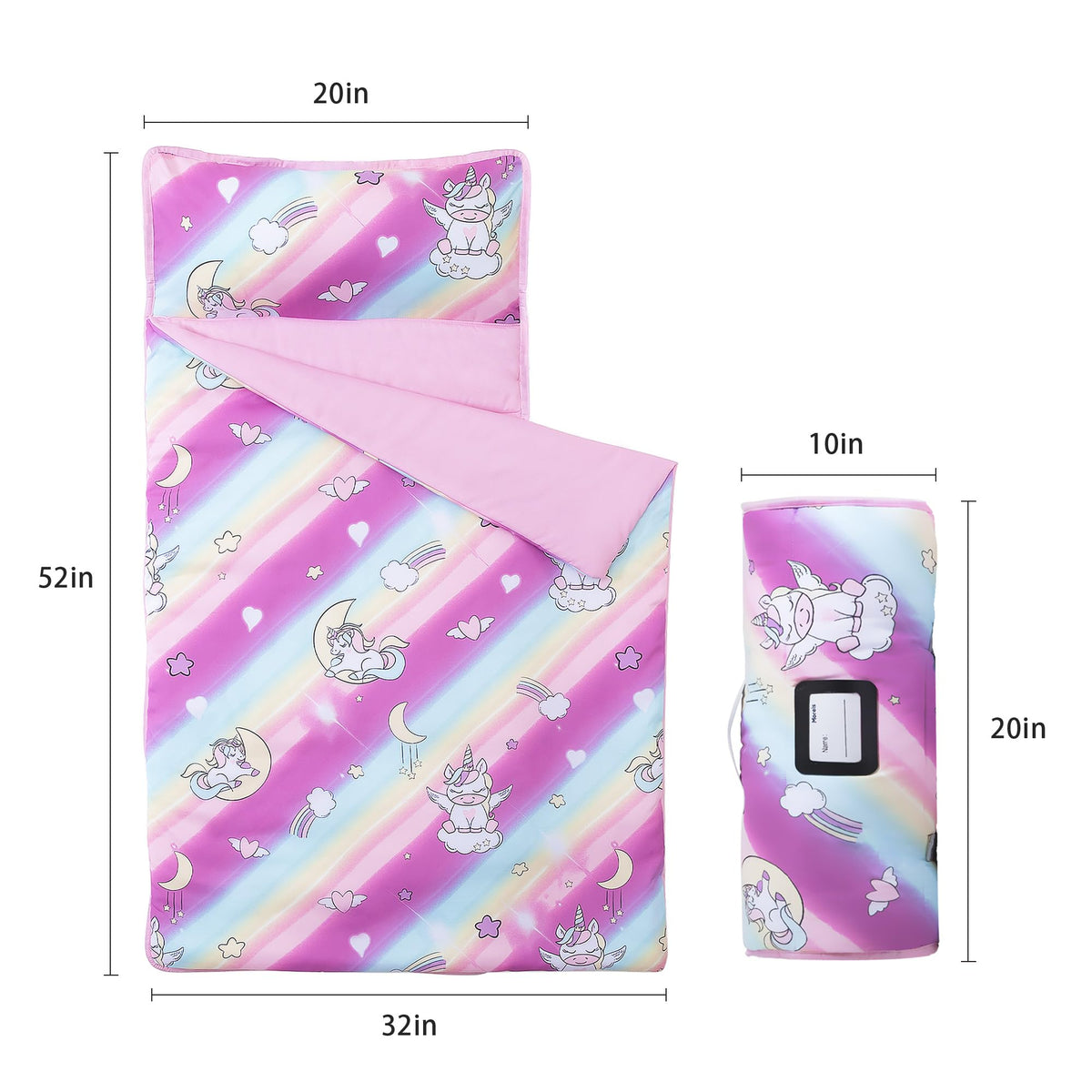 MORAIS Toddler Nap Mat featuring unicorn pattern for imaginative naptime at preschool