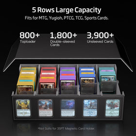 MORCCO display-windows show quick access to five card views.