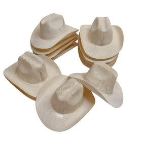 More Fiesta beige mini hats used as festive decor at events.