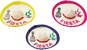 More Fiesta sombreros made in Mexico with Fiesta imprint for authentic celebration vibes.