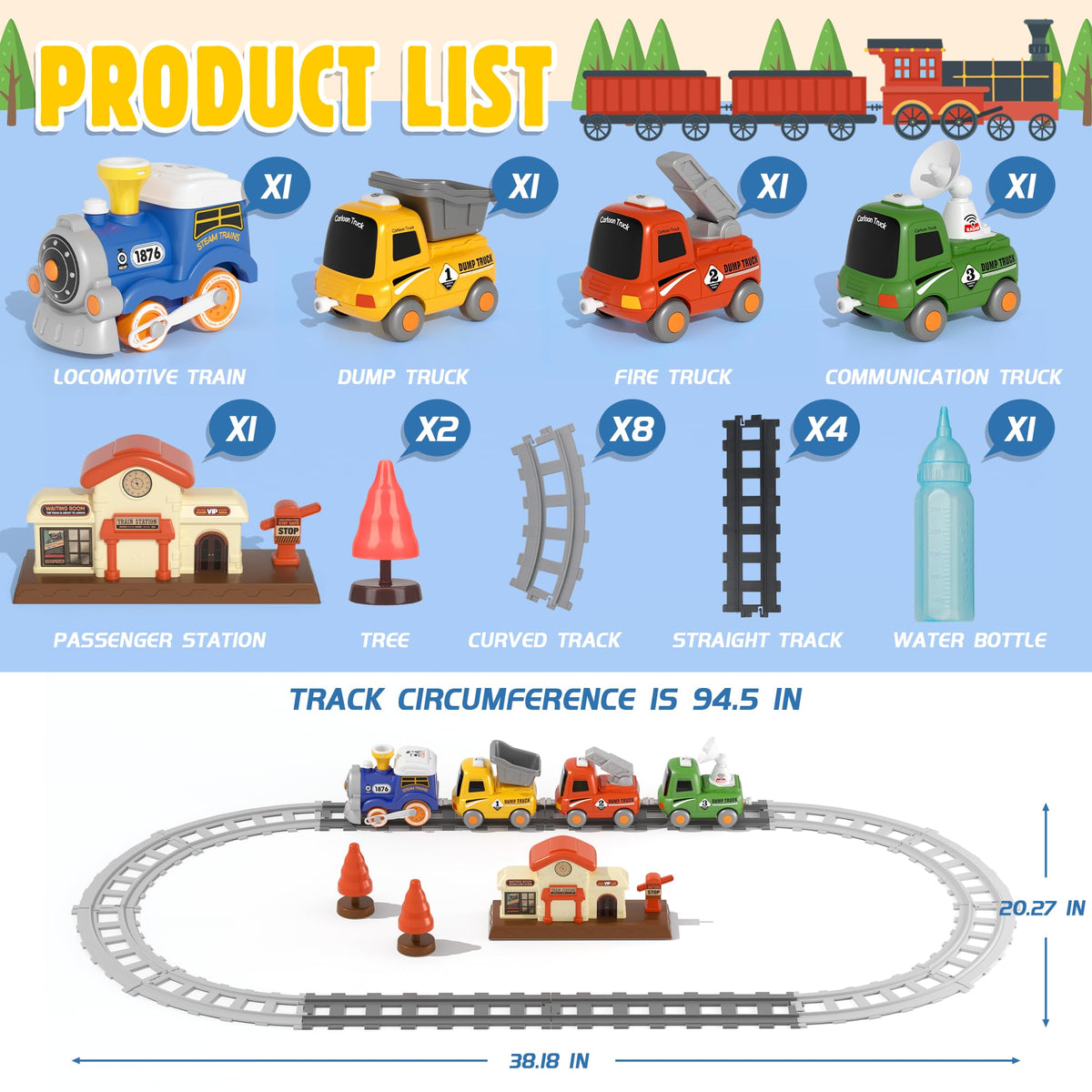 MORECOLL curved tracks allow customizable layouts for creative play sessions.