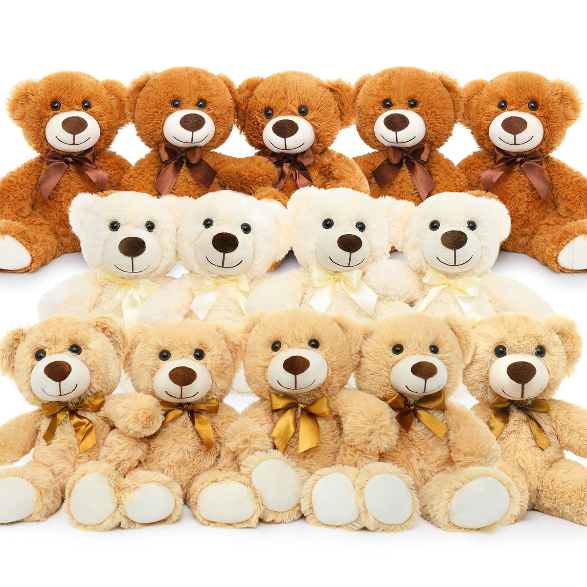 MorisMos 14-piece teddy bears bulk centerpiece for a charming baby shower