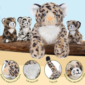 Moris-Mos cheetah belly zipper reveal plush, exciting unboxing and imaginative adventures.