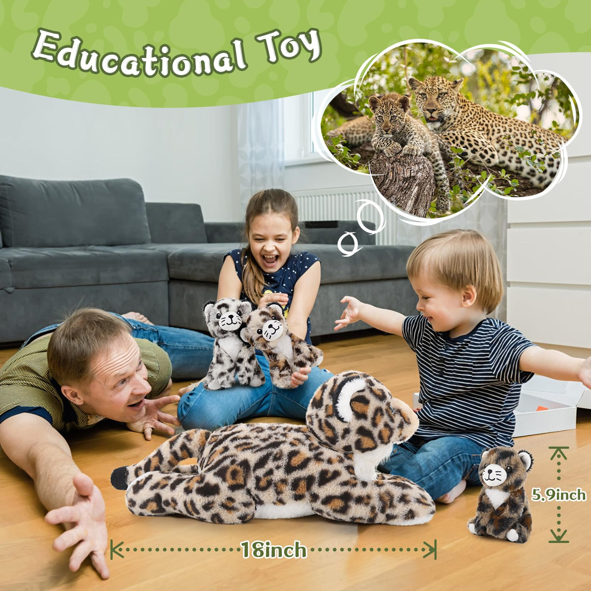 Moris-Mos cheetah room decor, a charming safari-themed accent.