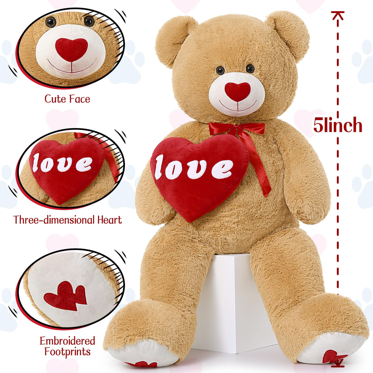 MorisMos large teddy in living room scale creates cozy, inviting ambiance