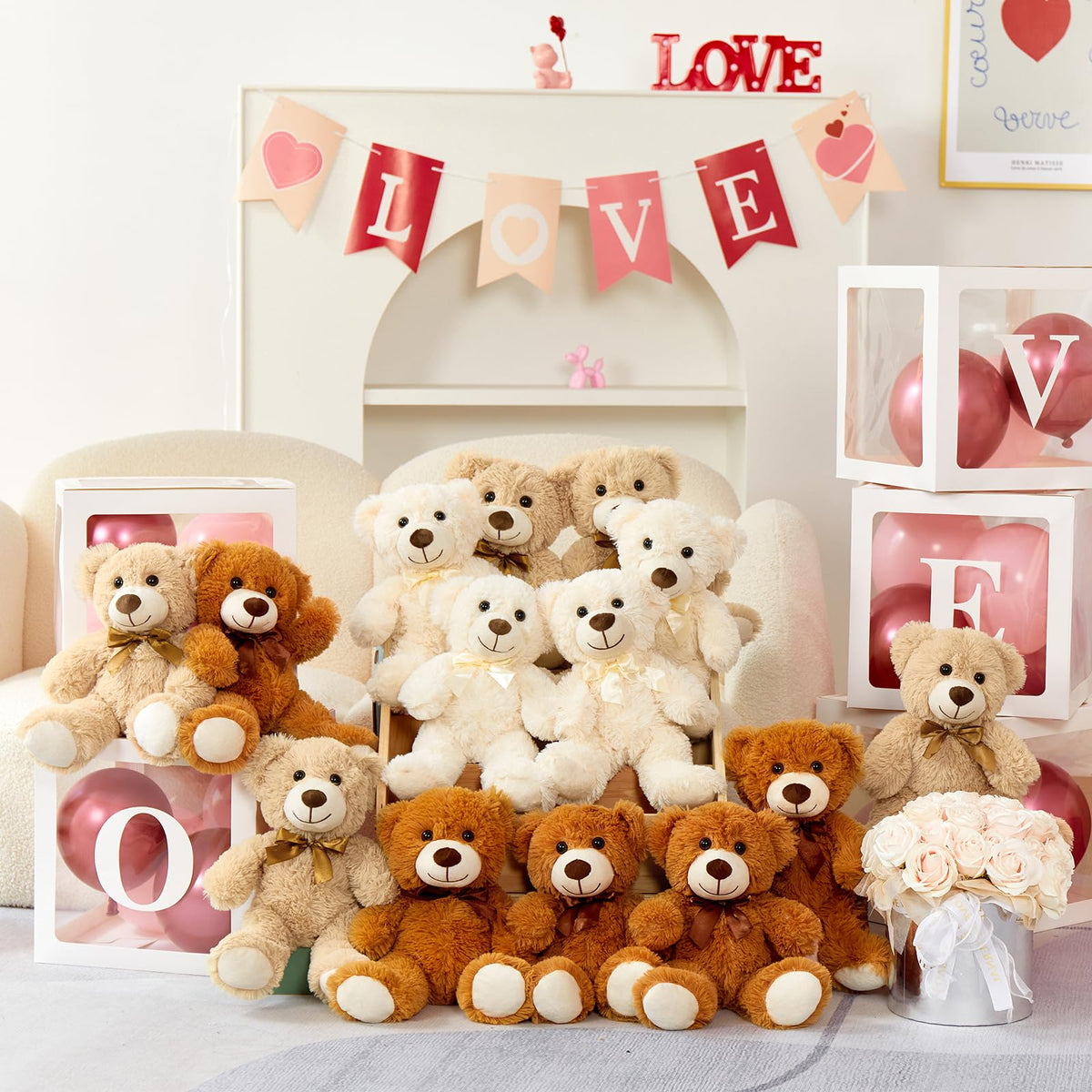MorisMos bears arrive vacuum-packed and fluff quickly for instant softness