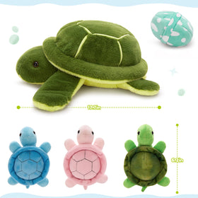 MorisMos turtle cozy bed plush helps create a calm sea-themed corner