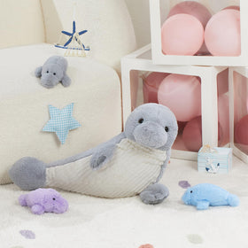 MorisMos ultra-soft snuggle manatee plush ideal for comforting hugs