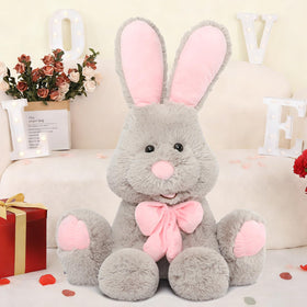 MorisMos bunny makes a warm, gift-ready companion for holidays.