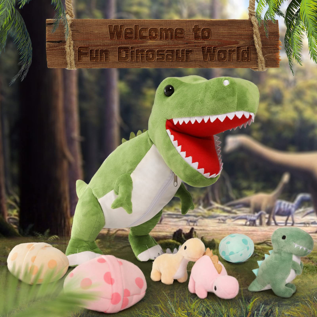 MorisMos dinosaur baby dinos plush toys spark imaginative play and social interaction.