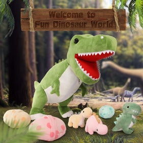 MorisMos dinosaur baby dinos plush toys spark imaginative play and social interaction.