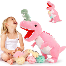 MorisMos giant mommy dinosaur plush, ideal for cuddling and imaginative play