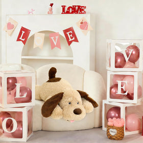 MorisMos floppy-ears brown dog plush decor for kids' rooms