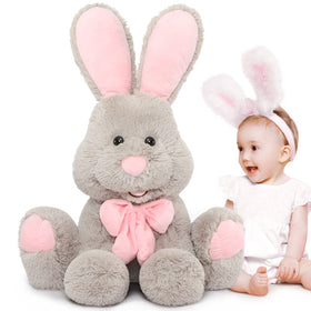 MorisMos giant bunny plush ready for hugs and imaginative play.