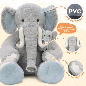 MorisMos elephant gift set ideal for birthdays, baby showers, and Christmas.