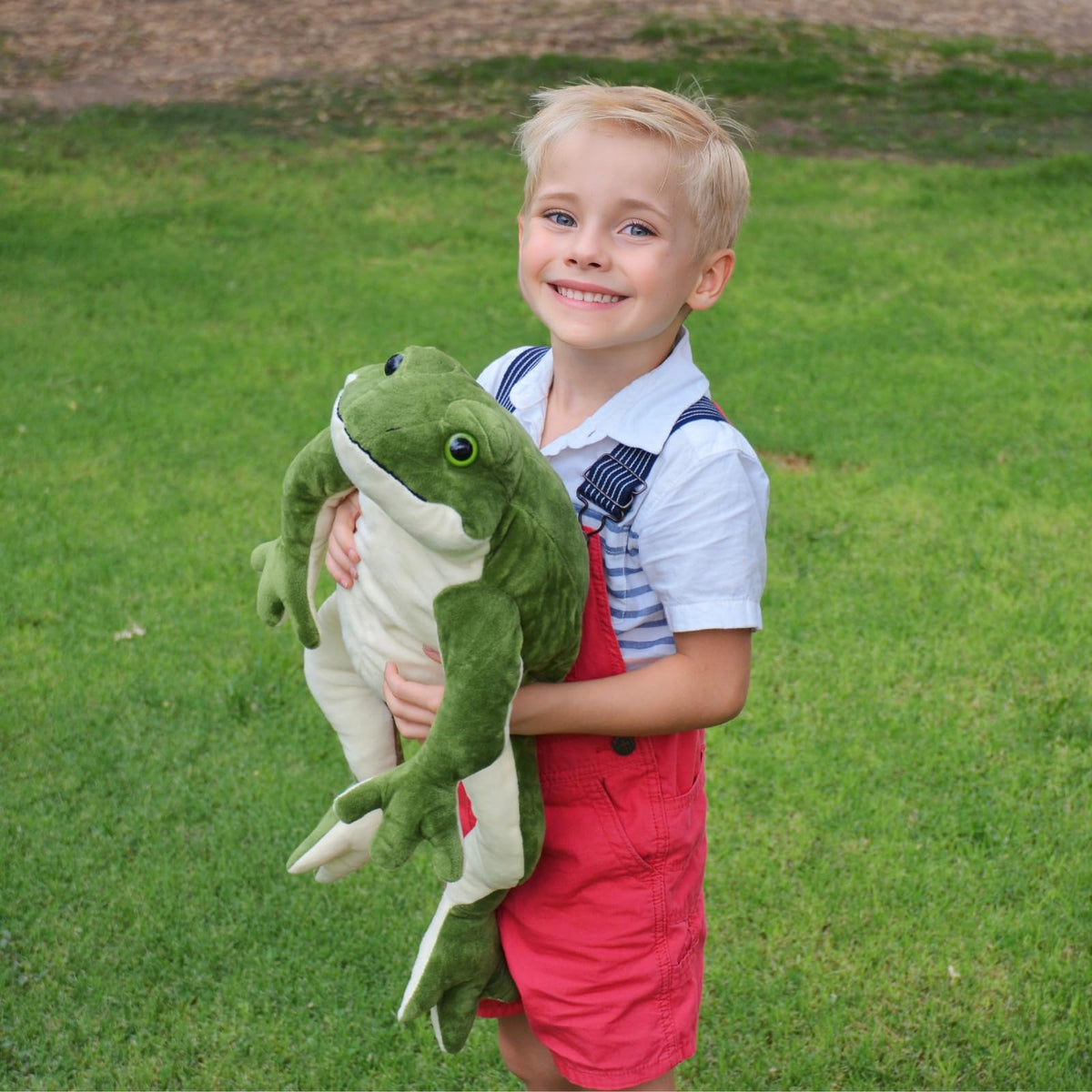 MorisMos giant frog bean-weight bottom provides balanced seating during play