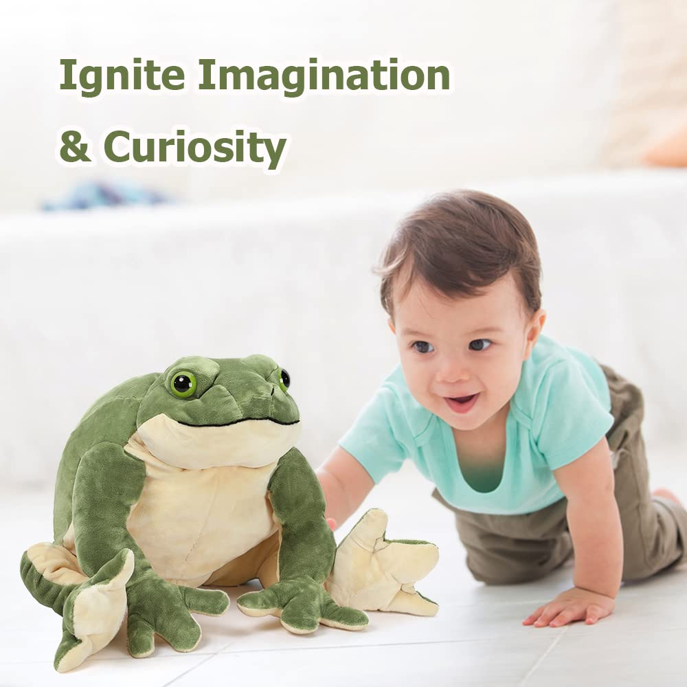 MorisMos giant frog close-up eyes features a playful, inviting expression